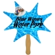 a group of burst hand fan full color (1 side) - paper products