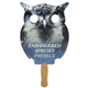 a group of owl hand fan full color (1 side) - paper products