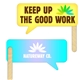a group of thought bubble full color mini hand fan (2 sides) - paper products