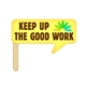 a group of thought bubble full color mini hand fan (1 side) - paper products