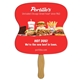 a group of hourglass hand fan full color (2 sides) - paper products