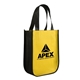 aerial view a gold yuma non - woven curve bottom tote, image 1 of 3