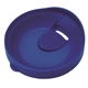 aerial view a blue lid & clear tumbler 16 oz double wall acrylic orbit tumbler, image 3 of 3