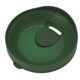 aerial view a green lid & clear tumbler 16 oz double wall acrylic orbit tumbler, image 3 of 3