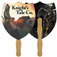 a group of shield 2 fast hand fan (2 sides) - paper products