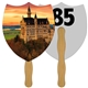 a group of shield 2 auction hand fan full color - paper products