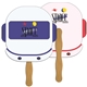 a group of astronaut fast hand fan (2 sides) - paper products