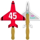 a group of airplane auction hand fan full color - paper products