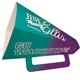 a group of square 9 megaphone full color