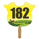 a group of pig auction hand fan full color - paper products