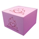 a group of box with lid 6 x 6 x 4 with tape - paper products