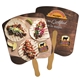 a group of bread slice hand fan full color (2 sides) - paper products
