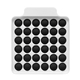 a white/black push pop bubbles - square