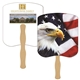 a group of american eagle hand fan