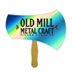 a group of axe / hatchet hand fan full color (1 side) - paper products