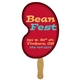 a group of bean hand fan full color (1 side) - paper products
