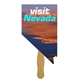 a group of nevada state shape hand fan full color (1 side) - paper products