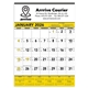a yellow-black commercial contractor calendar yellow black 2026