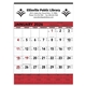 a red-black commercial contractor calendar red black 2026