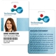 a white minneapolis plastic name badge (standard size 2-1/8 x 3-3/8, vertical orientation)