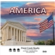 aerial view a multi-color america wall calendar 2026 spiral bound, image 1 of 3