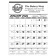 a grey-black commercial contractor calendar grey black 2026