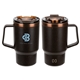 aerial view a brown nayad(r) cortado 16 oz coffee grounds / recycled polypropylene mug, image 1 of 2