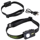 aerial view a black moonbeam rechargeable cob headlamp, image 1 of 4