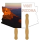 a group of arizona state shape fast hand fan (2 sides) - paper products