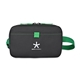 aerial view a kelly green repeat recycled poly waist pack, image 1 of 2