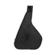 aerial view a black flexi crossbody rpet sling bag, image 1 of 7