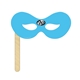 a group of superhero mask on a stick printed full color - paper products