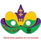 a group of mardi gras mask - paper products