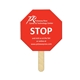 a group of stop sign / octagon mini hand fan full color (1 side) - paper products