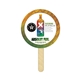 a group of round mini hand fan full color (1 side) - paper products