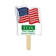 a group of flag mini hand fan full color (1 side) - paper products