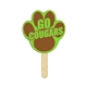 a group of paw print mini hand fan full color (1 side) - paper products