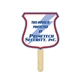 a group of shield mini hand fan full color (1 side) - paper products