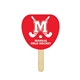 a group of palm leaf mini hand fan full color (1 side) - paper products