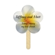 a group of daisy mini hand fan full color (1 side) - paper products