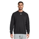 aerial view a black/ white 001 under armour mens rival fleece sweatshirt, image 1 of 8