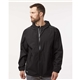 aerial view a black dri duck mens challenger full - zip waterproof jacket, image 1 of 6