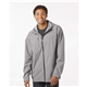 aerial view a grey dri duck mens challenger full - zip waterproof jacket, image 1 of 6