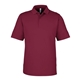 aerial view a burgundy core365 - mens market snag protect mesh polo, image 1 of 7