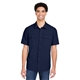 aerial view a classic navy core365 mens ultra uvp(r) marina shirt, image 1 of 10