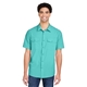 aerial view a sea glass core365 mens ultra uvp(r) marina shirt, image 1 of 10