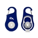 a blue towel and bottle holder clip