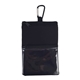 a black golf accessory pouch with carabiner