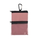 a pink golf accessory pouch with carabiner