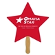 a group of star hand fan full color (1 side) - paper products